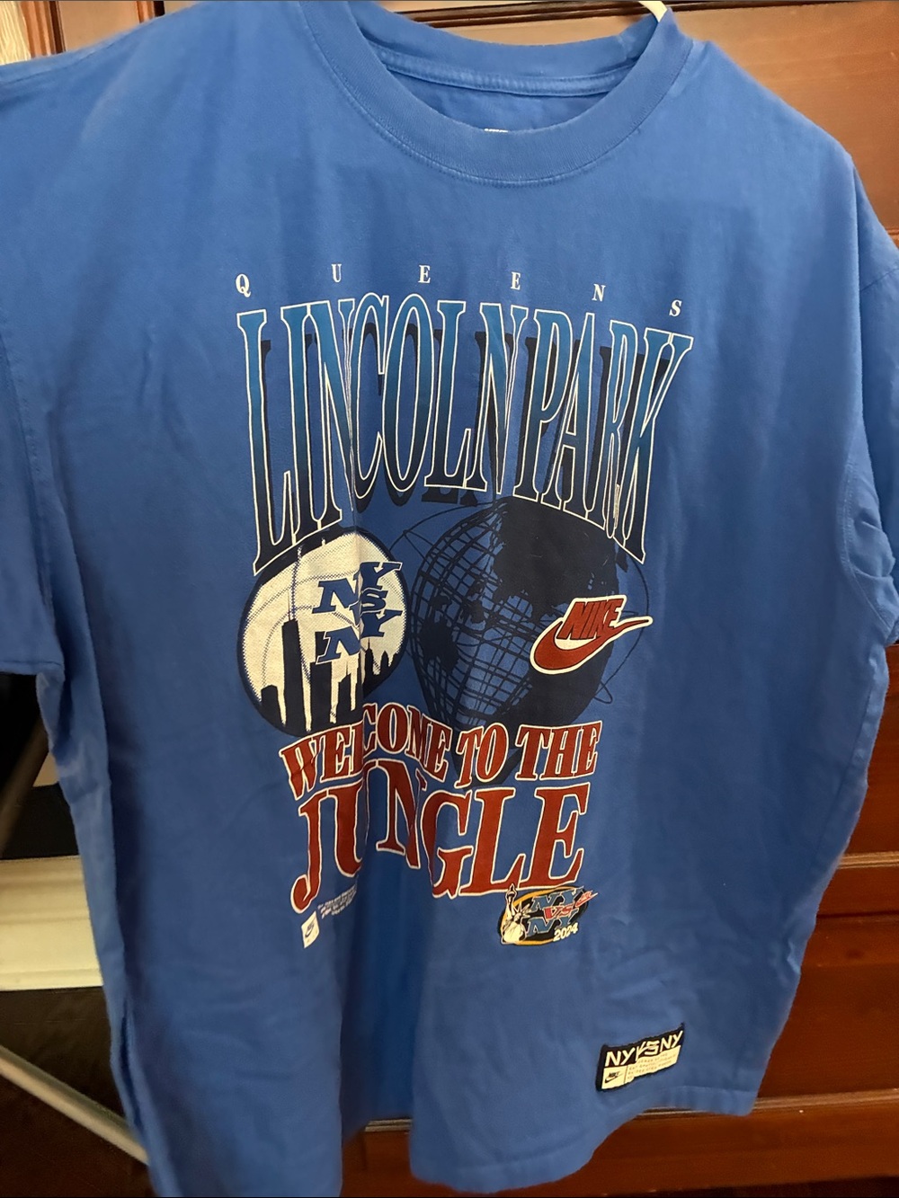 Nike Blue Lincoln Park 'Welcome to the Jungle' Graphic Tee